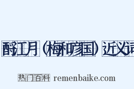 酹江月（梅和彦国）近义词是什么意思的图片